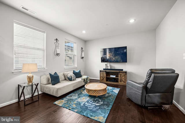 7444 Saint Margarets Blvd Unit A, Hanover, MD 21076 - living area featuring wood finished floors and recessed lighting