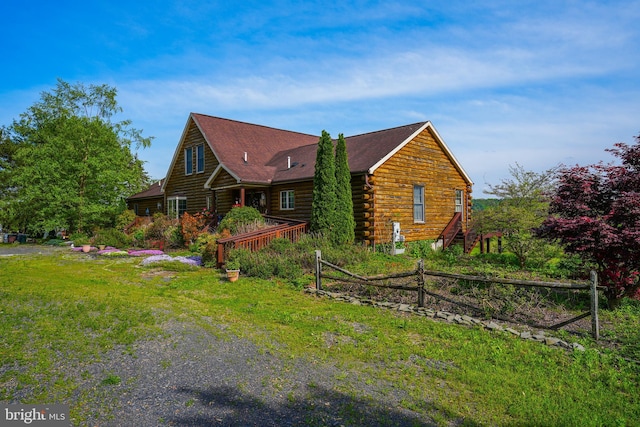 7600 Pohopoco Dr, Kunkletown, PA 18058 - view of property exterior with log siding