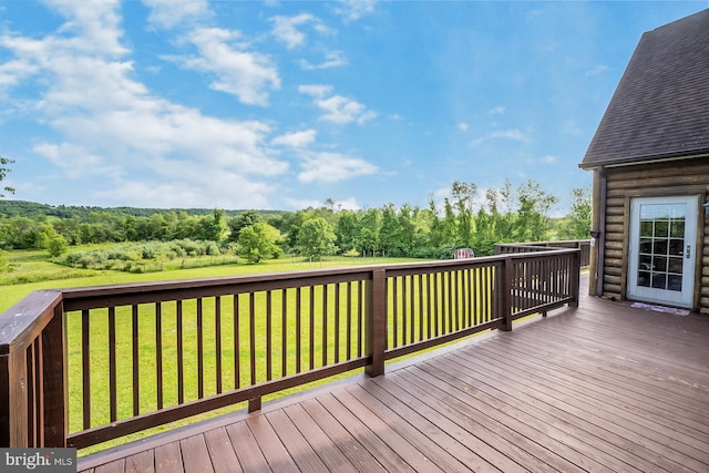 7600 Pohopoco Dr, Kunkletown, PA 18058 - wooden terrace featuring a lawn