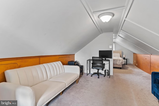229 E Canal St, Hershey, PA 17033 - office area featuring carpet flooring and lofted ceiling