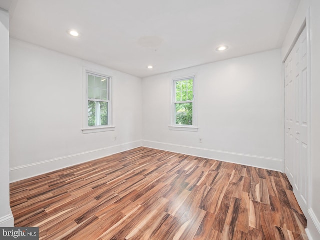 408 Summit Ave, Fort Washington, PA 19034 - unfurnished bedroom with wood finished floors, a closet, and recessed lighting