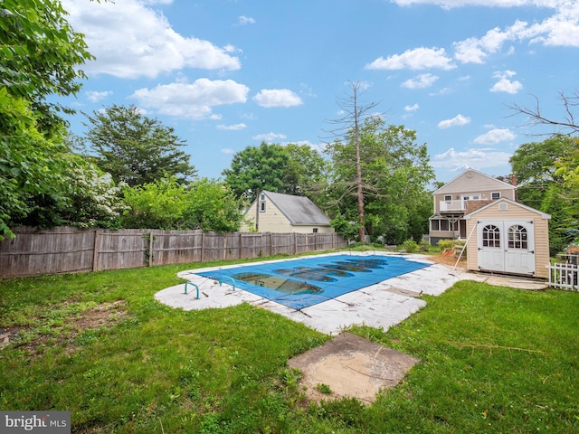408 Summit Ave, Fort Washington, PA 19034 - view of pool featuring a shed and a patio