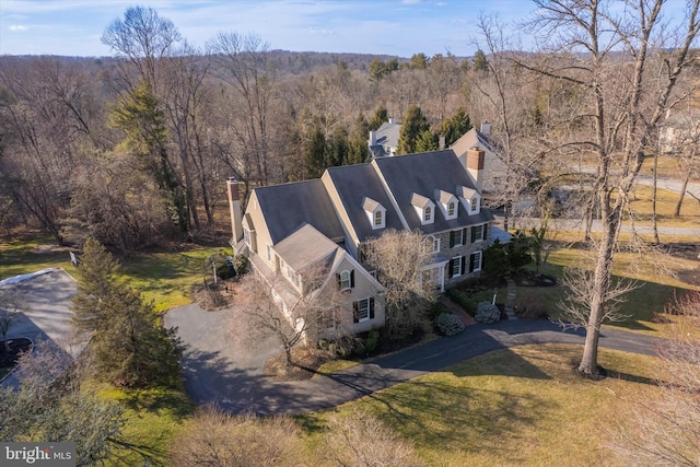 845 Colony Ct, Bryn Mawr, PA 19010 - aerial view of property and surrounding area with a forest