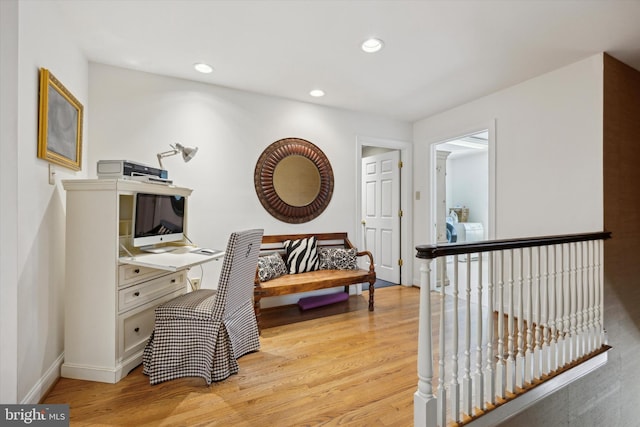 845 Colony Ct, Bryn Mawr, PA 19010 - office space with light wood-type flooring, baseboards, and recessed lighting