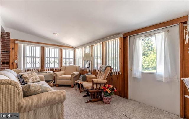 3324 Golf Course Rd, Allentown, PA 18104 - living area with carpet and lofted ceiling