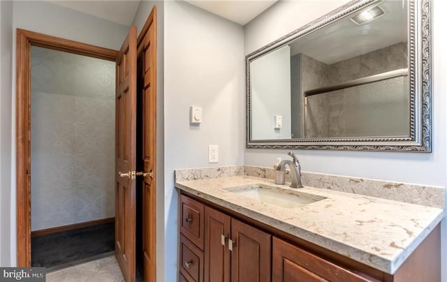 3324 Golf Course Rd, Allentown, PA 18104 - bathroom with vanity and a shower with door