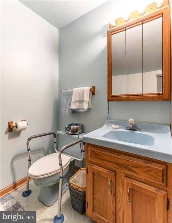 3324 Golf Course Rd, Allentown, PA 18104 - bathroom with vanity and tile patterned floors
