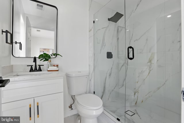 2127 12th Pl NW, Washington, DC 20009 - bathroom with vanity and a marble finish shower