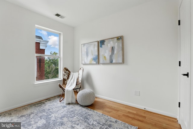 2127 12th Pl NW, Washington, DC 20009 - sitting room with baseboards and wood finished floors