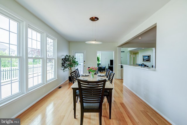 213 Casper Way, Middletown, DE 19709 - dining area with light wood-style flooring and baseboards