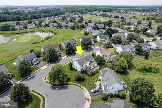 213 Casper Way, Middletown, DE 19709 - aerial view of residential area with a nearby body of water and a local golf course