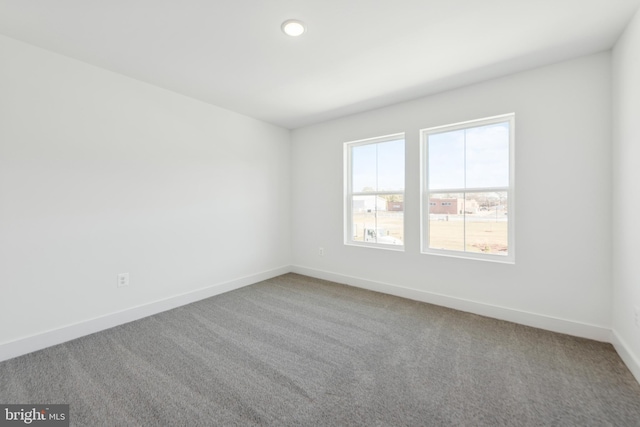 19712 Crows Nest Ct, Georgetown, DE 19947 - empty room with carpet flooring, baseboards, and recessed lighting