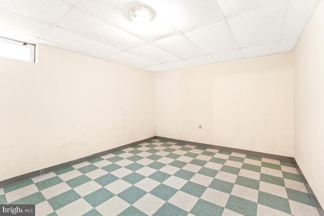2363 Ashford Dr, Waldorf, MD 20603 - empty room featuring a drop ceiling