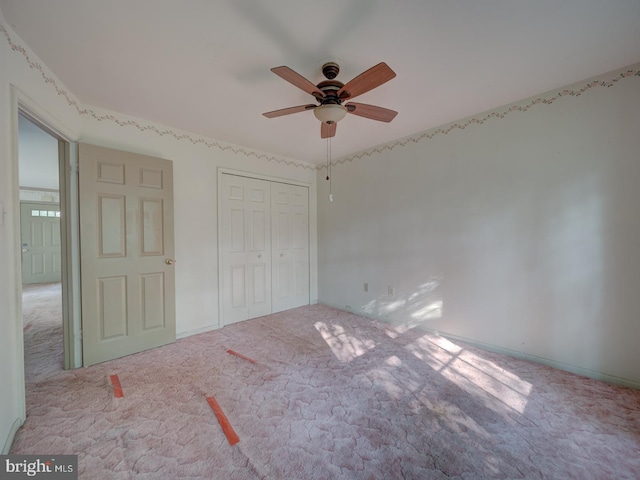 15069 Maple Glen Ct, Dumfries, VA 22025 - unfurnished bedroom with carpet flooring, a closet, and ceiling fan