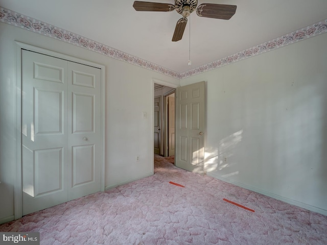 15069 Maple Glen Ct, Dumfries, VA 22025 - unfurnished bedroom with carpet, a closet, and a ceiling fan