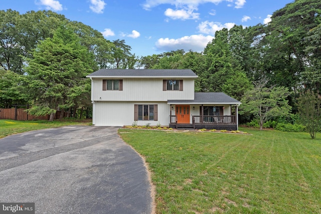 602 Sweet Brush Ct, Severna Park, MD 21146 - view of front of house with a porch and asphalt driveway