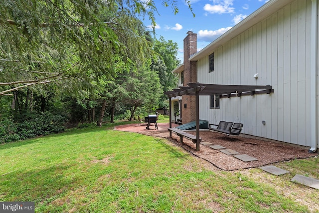 602 Sweet Brush Ct, Severna Park, MD 21146 - view of grassy yard with a pergola and a patio