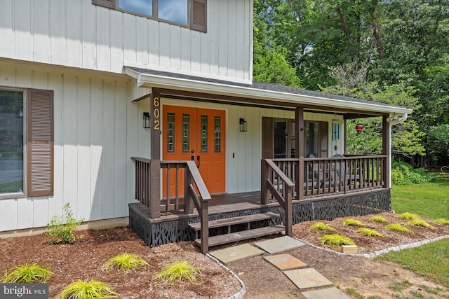 602 Sweet Brush Ct, Severna Park, MD 21146 - doorway to property with covered porch