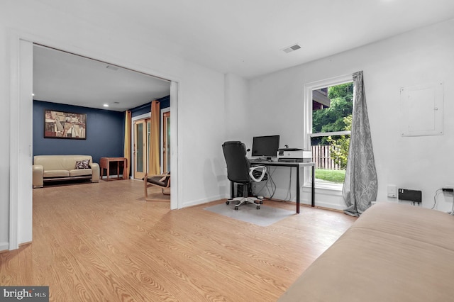 6430 Wishbone Ter, Cabin John, MD 20818 - office space with wood finished floors and electric panel