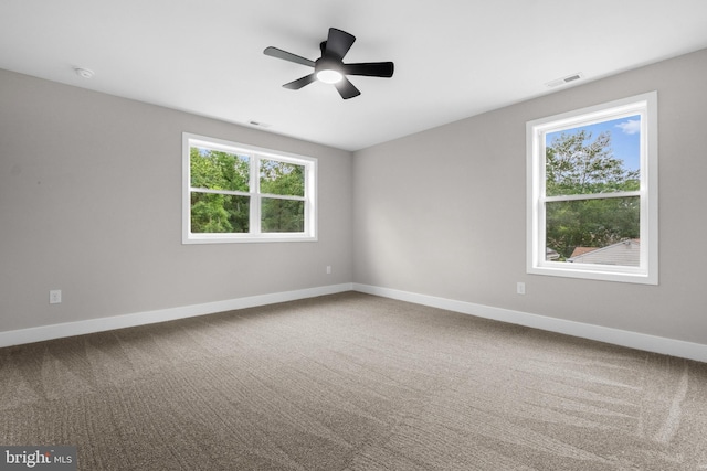 2725 S Sunset Ave, Williamstown, NJ 08094 - unfurnished room featuring ceiling fan, carpet floors, and a smoke detector