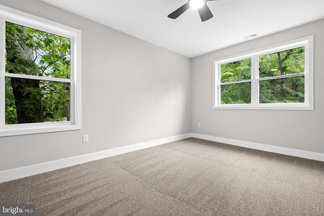 2725 S Sunset Ave, Williamstown, NJ 08094 - carpeted spare room with plenty of natural light and a ceiling fan