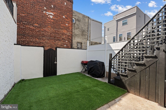 1228 S 22nd St, Philadelphia, PA 19146 - view of yard featuring stairway