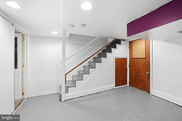 1228 S 22nd St, Philadelphia, PA 19146 - finished below grade area with stairway and recessed lighting