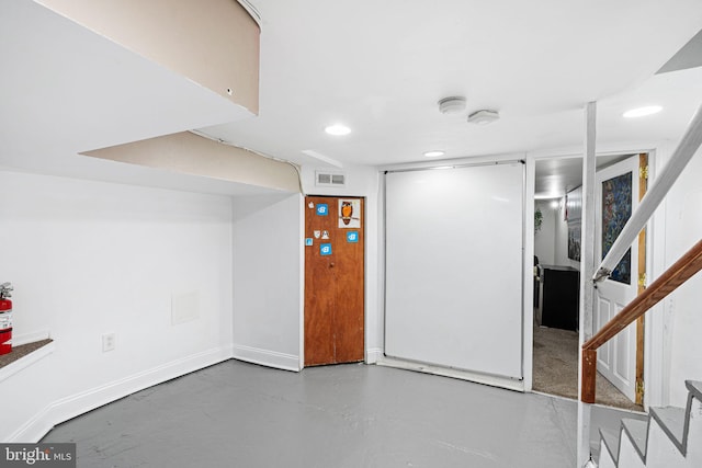 1228 S 22nd St, Philadelphia, PA 19146 - finished basement with stairs and recessed lighting