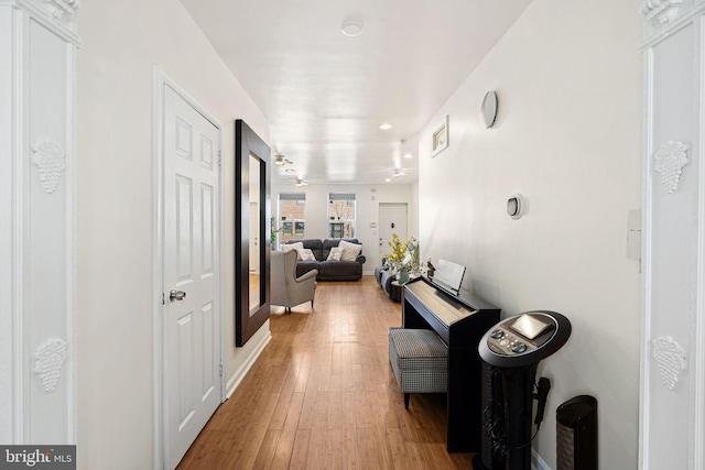 1228 S 22nd St, Philadelphia, PA 19146 - corridor featuring wood finished floors and recessed lighting