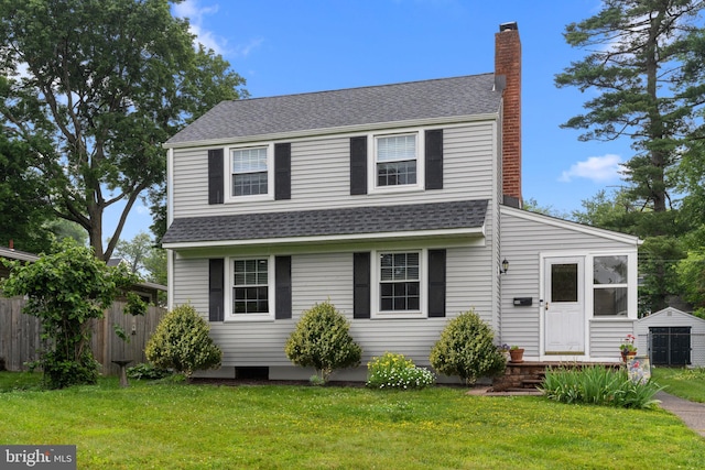 440 E Magnolia Dr, Morrisville, PA 19067 - view of front of property with roof with shingles and a chimney