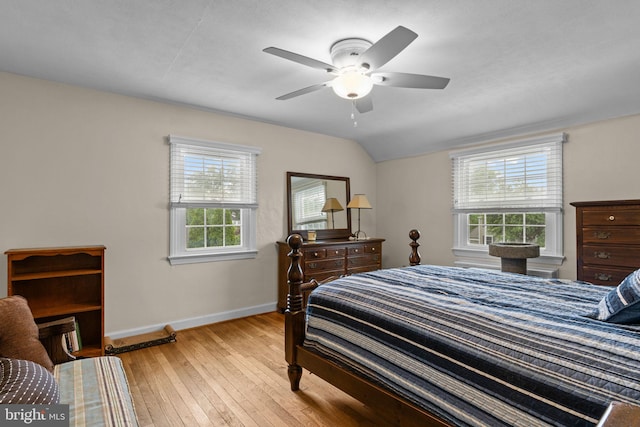 440 E Magnolia Dr, Morrisville, PA 19067 - bedroom with multiple windows, light wood finished floors, and ceiling fan
