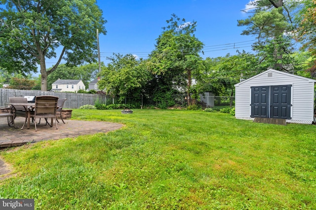 440 E Magnolia Dr, Morrisville, PA 19067 - fenced backyard featuring a storage shed and a patio