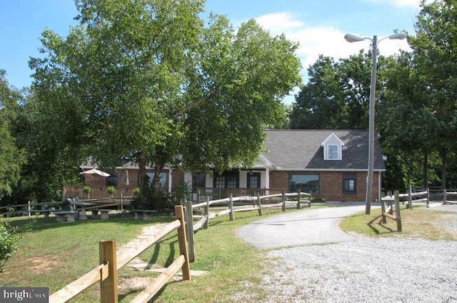 880 Campers Ln, Ruther Glen, VA 22546 - view of front of house featuring brick siding