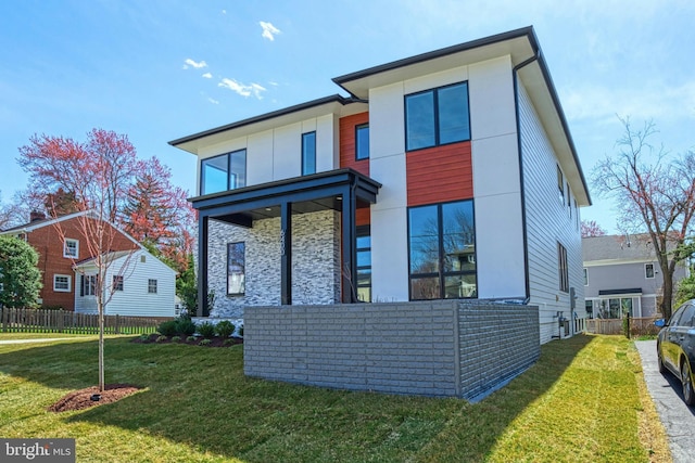 6400 26th St N, Arlington, VA 22207 - view of front of property featuring stone siding