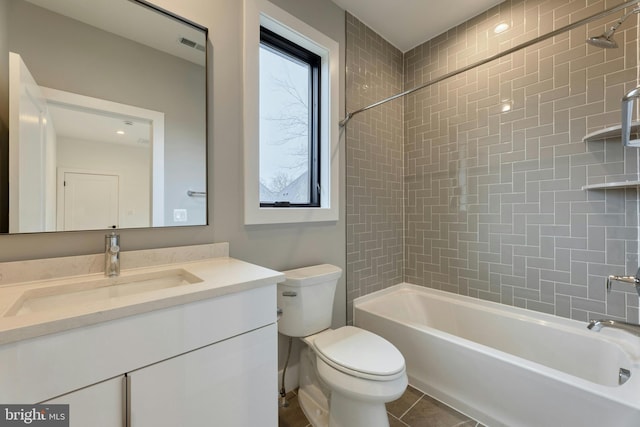 6400 26th St N, Arlington, VA 22207 - full bath with vanity, shower / washtub combination, and tile patterned flooring