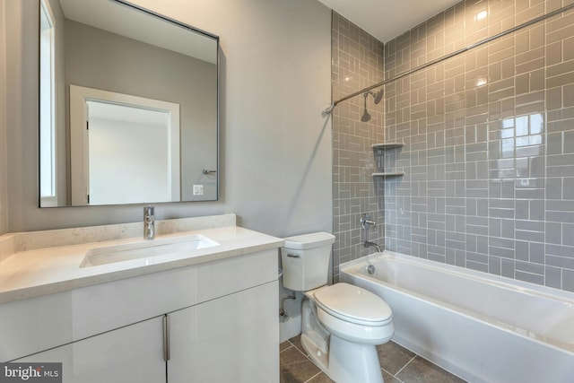6400 26th St N, Arlington, VA 22207 - full bath with vanity, bathing tub / shower combination, and tile patterned floors