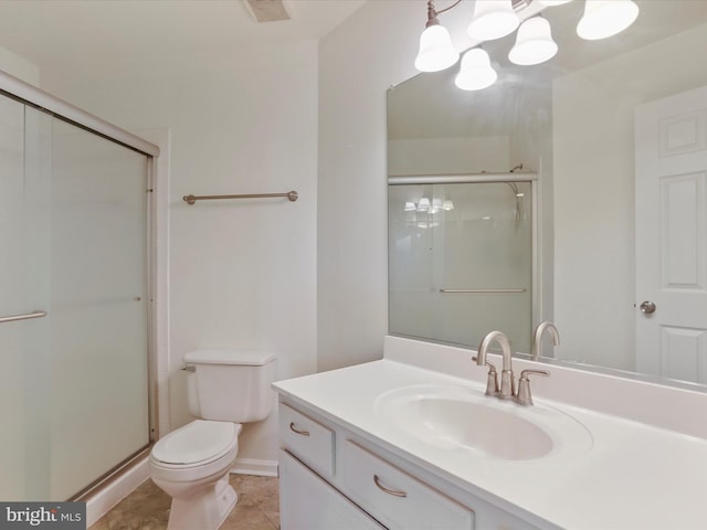 46598 Drysdale Ter Unit 302, Sterling, VA 20165 - bathroom with vanity, a stall shower, and tile patterned floors