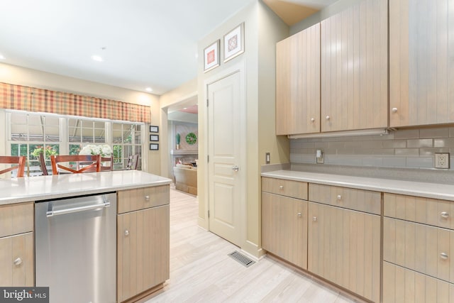 210 Cambridge Chase Chase, Exton, PA 19341 - kitchen featuring dishwasher, tasteful backsplash, light countertops, and recessed lighting