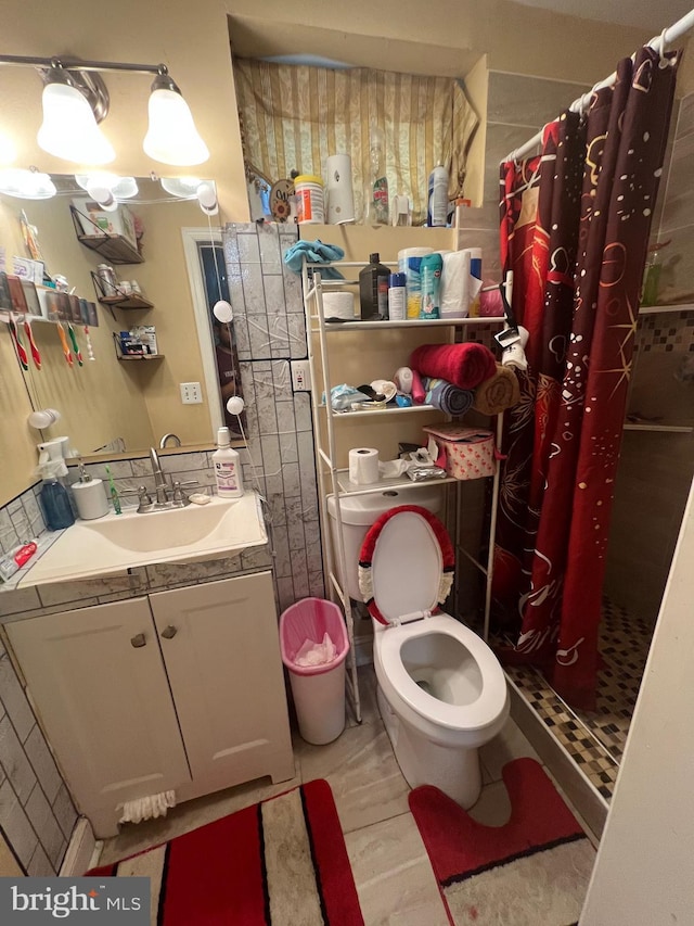 5702 Landover Rd, Hyattsville, MD 20784 - bathroom with a shower stall and vanity