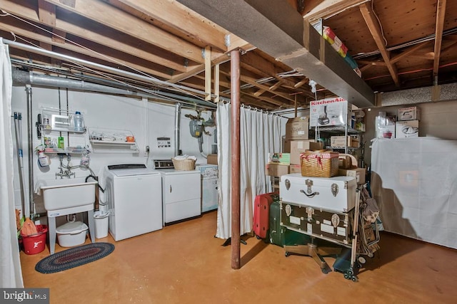 1312 Cedar Park Rd, Annapolis, MD 21401 - unfinished below grade area with washer and clothes dryer and gas meter
