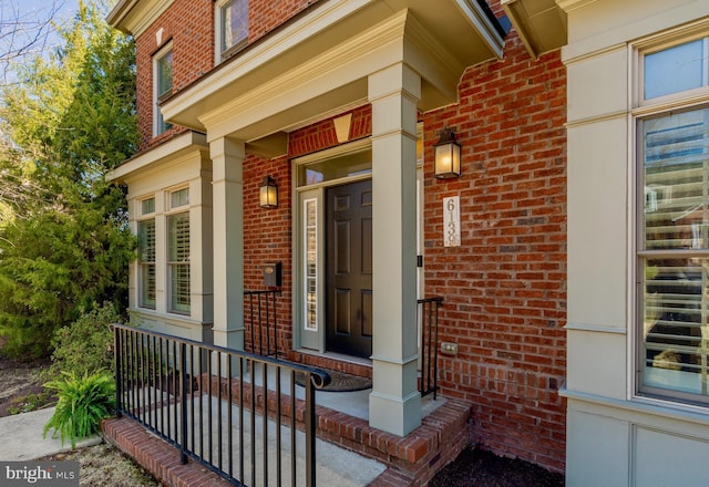 6139 Sligo Mill Rd NE, Washington, DC 20011 - property entrance featuring brick siding and covered porch