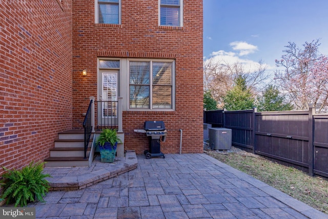 6139 Sligo Mill Rd NE, Washington, DC 20011 - view of patio / terrace featuring grilling area and central AC unit
