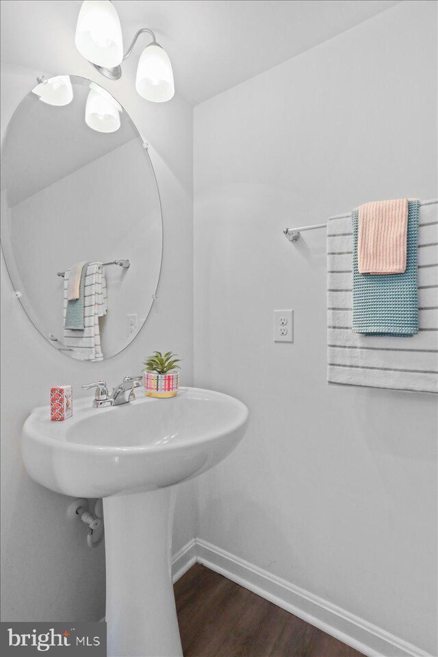 251 Magellan Dr, Martinsburg, WV 25404 - bathroom with wood finished floors and baseboards