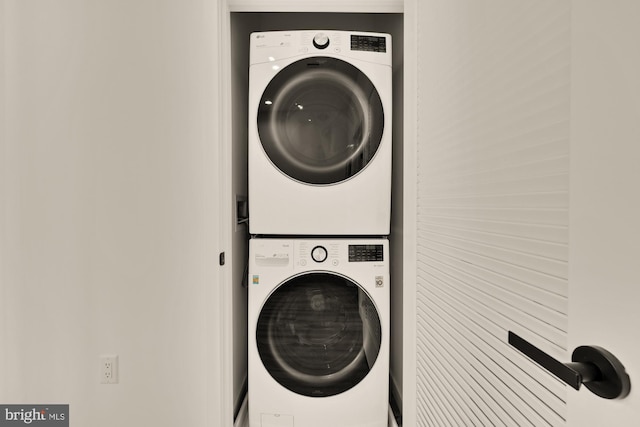 1500 Harry Thomas Way NE Unit 504, Washington, DC 20002 - laundry room with stacked washer and clothes dryer