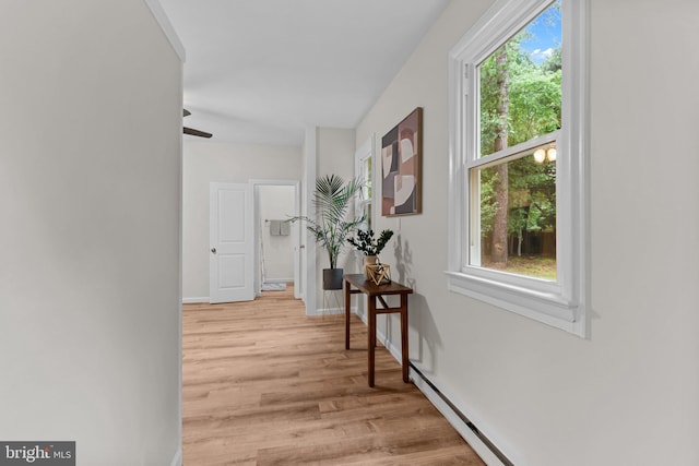 72 River St, Browns Mills, NJ 08015 - hall with light wood finished floors and baseboards