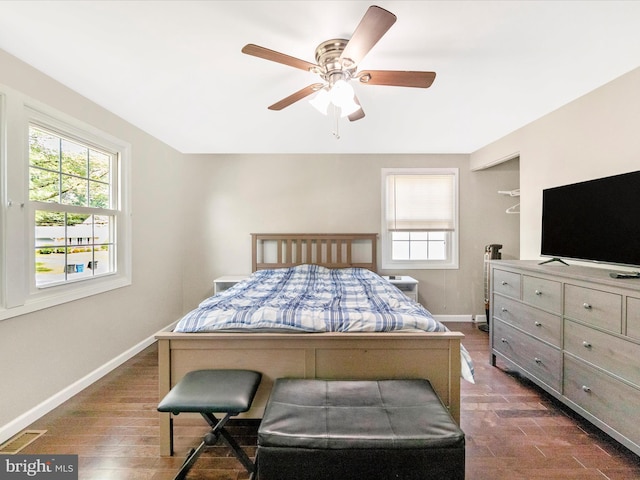 4503 Oakview Ln, Bowie, MD 20715 - bedroom with multiple windows and ceiling fan