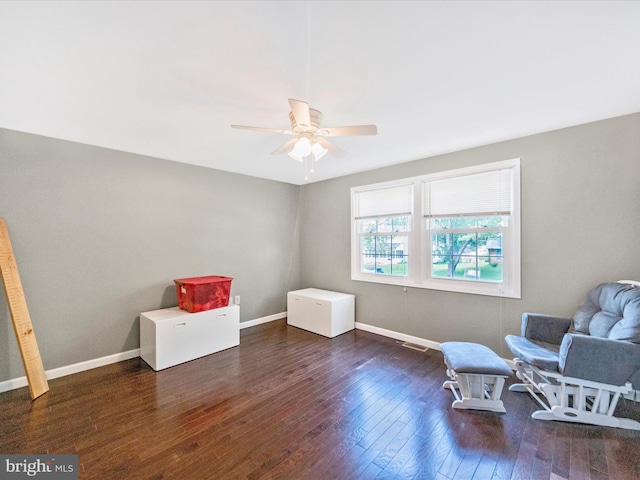 4503 Oakview Ln, Bowie, MD 20715 - unfurnished room featuring a ceiling fan and hardwood / wood-style floors