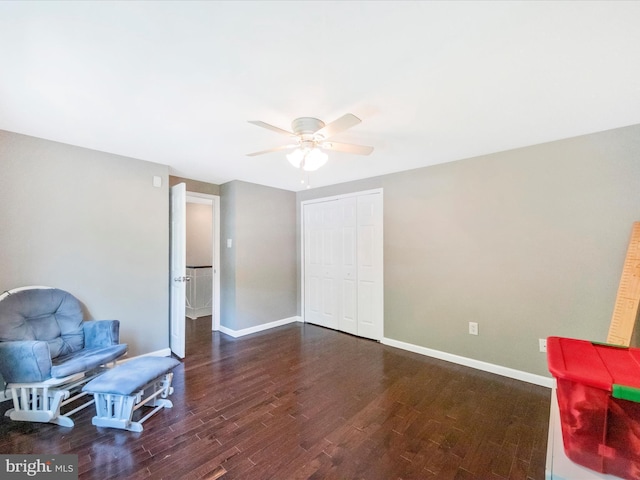 4503 Oakview Ln, Bowie, MD 20715 - unfurnished room featuring a ceiling fan and wood finished floors