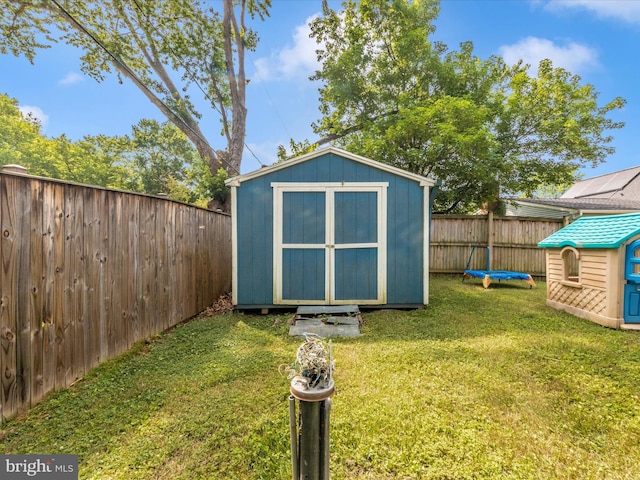 4503 Oakview Ln, Bowie, MD 20715 - view of shed featuring a fenced backyard