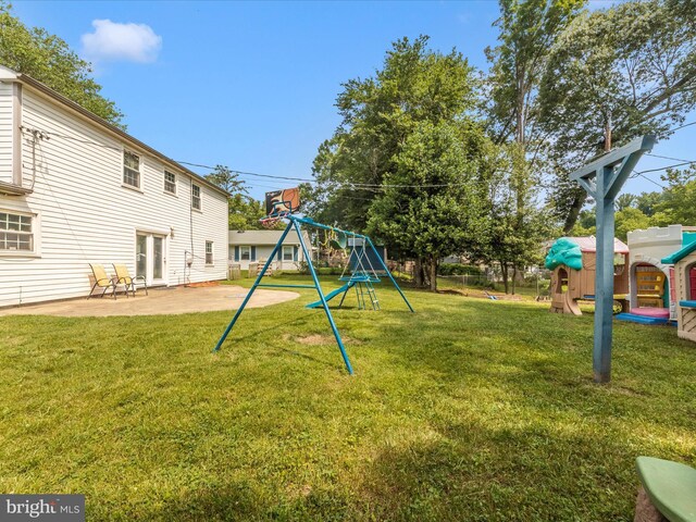 4503 Oakview Ln, Bowie, MD 20715 - view of yard featuring a playground and a patio area